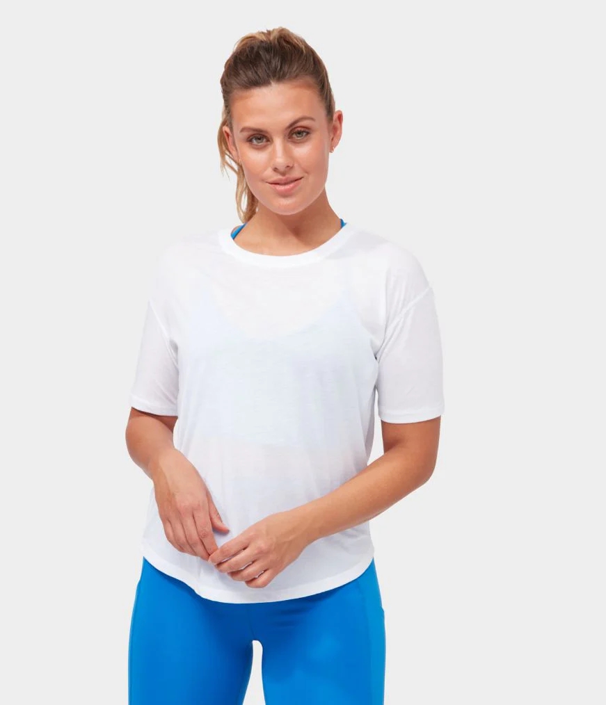 Manduka ENLIGHTENED Women's T Shirts White | 1978400