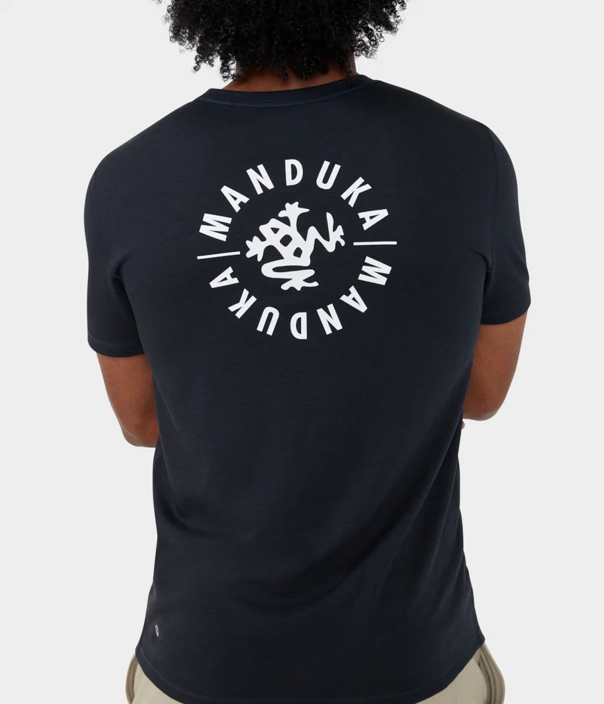 Manduka HOUSE Men's T Shirts Black | 7644772