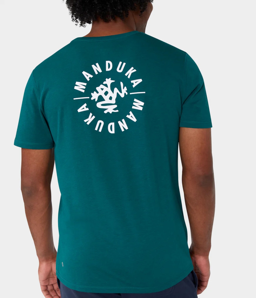 Manduka HOUSE Men's T Shirts Green | 9824264