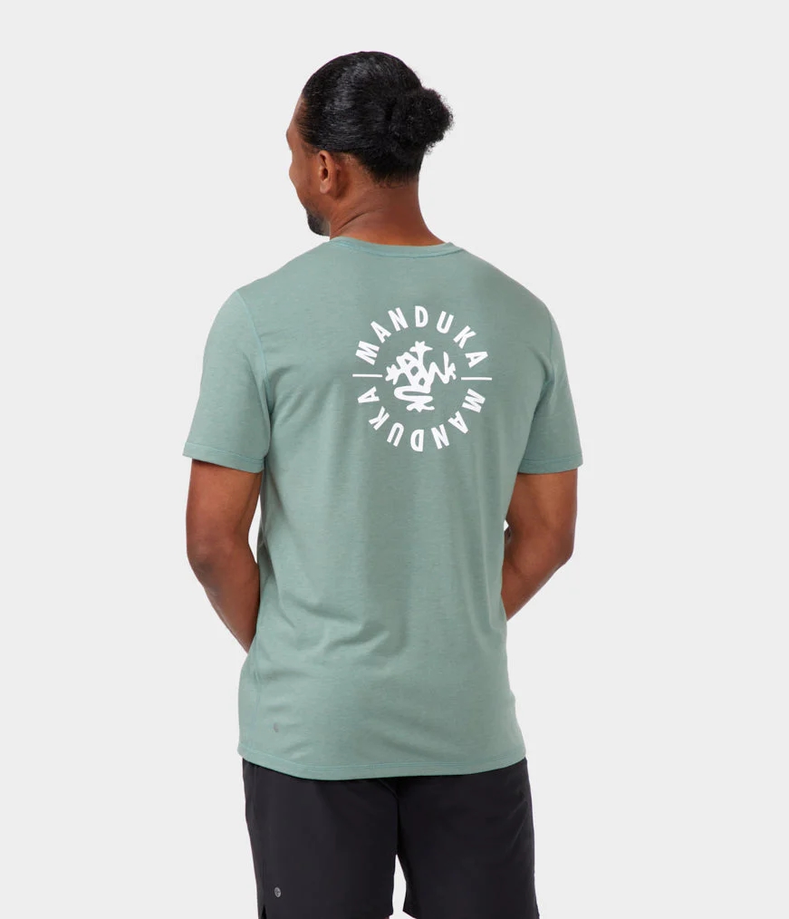 Manduka HOUSE Men's T Shirts Light Green | 9943307