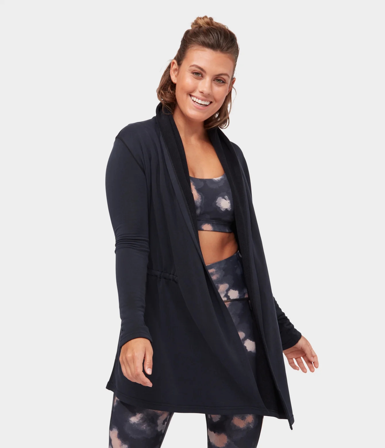 Manduka MEDITATION CARDIGAN Women's Jackets Black | 1145238