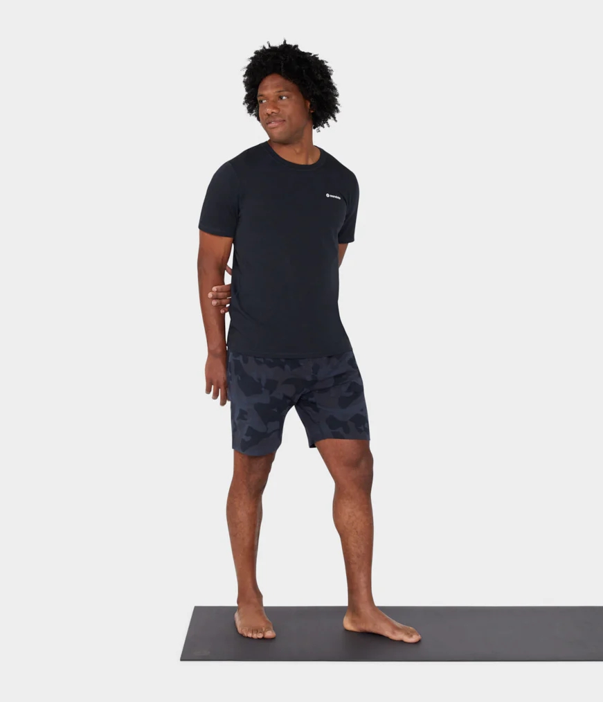 Manduka RECHARGE Men's Shorts Black | 2301215