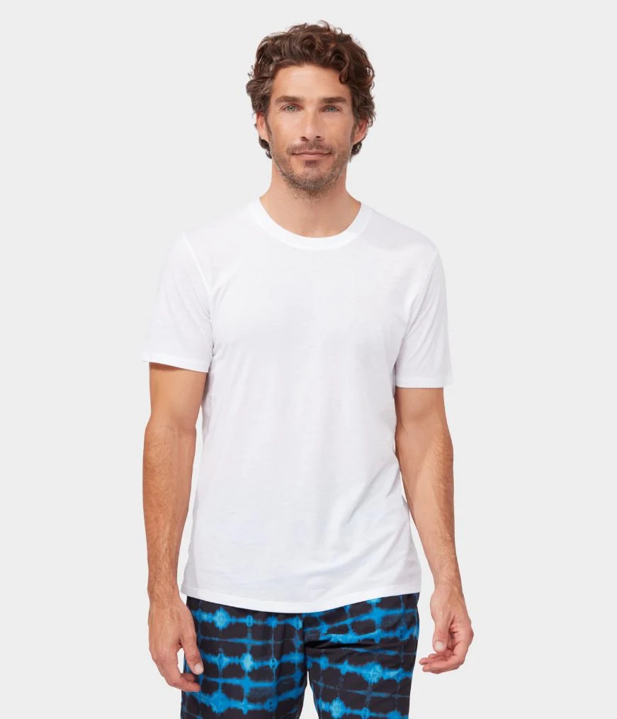 Manduka REFINED 2.0 Men's T Shirts White | 1305284