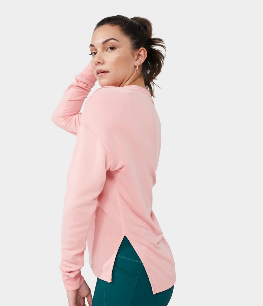 Manduka RISE AND SHINE Women's Sweatshirt Coral | 6467500