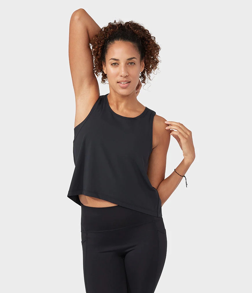 Manduka ROOT TO RISE Women's Tanks Black | 5548379