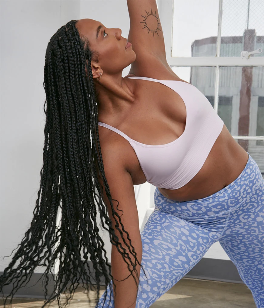 Manduka SELENE TRIANGLE Women's Bras Lavender | 4547730