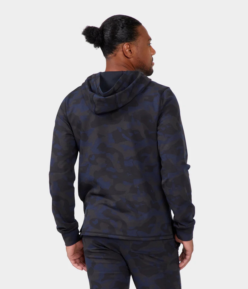 Manduka SWEAT TO STREET Men's Hoodie Black | 5308165